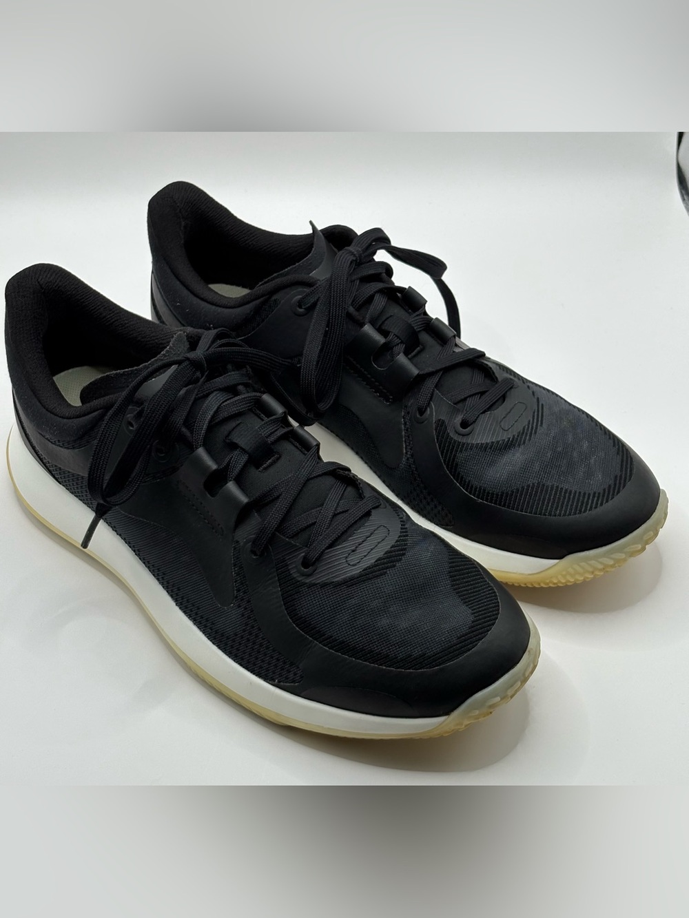 lululemon Strongfeel Men’s Training Shoes Black White Size 10 Athletic Sneakers